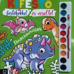 Gyors szállítás KIFESTŐ FESTÉKEKKEL ÉS ECSETTEL - DINOSZAURUSZOK